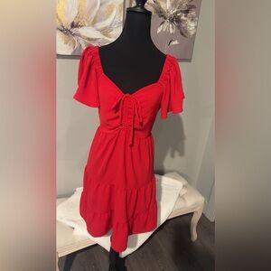 Elegant Red Women's Dress